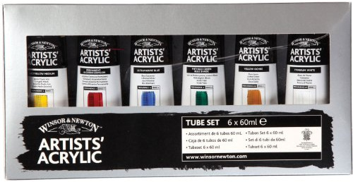 Winsor & Newton Artist Acrylic 6 x 60ml Tube Set*