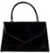 fi9® BNWT Retro Tote Patent Leather Bridal Wedding Evening Handbag Party Purse Clutch Shoulder Hand Bag (Black)