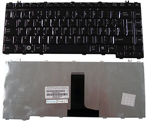 Visiodirect Tastiera Italiana QWERTY Nera per Portatile Toshiba Satellite A300
