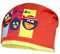 maximo Mädchen Mütze Beanie, Print raven, UPF 15, Gr. 47/49, Mehrfarbig (begonie/apfelgrün 8458)