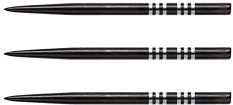 RED DRAGON Spezialist Dartpunkte - Schwarzes langes Rillen - 3 Sätze pro Packung
