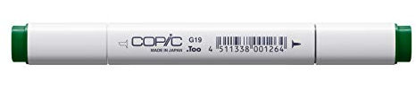 COPIC Classic Marker Typ G - 19, Bright Parrot Green, professioneller Layoutmarker, mit einer breiten und einer feinen Spitze
