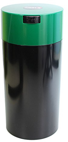 TightVac 2.35L Airtight Vacuum Container (24 oz) – Bulk Food Storage – Smell Proof, BPA-Free (Green/Black)