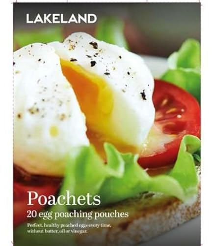 20 Lakeland Poachets Disposable Egg Poaching Pouches – Quick & Mess-Free Reliable Results Every Time
