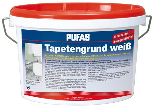 PUFAS Tapetengrund, weiß 10 Liter