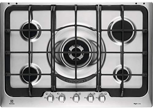 Electrolux Rex px750uov Plaque – Plaque (intégré, gaz, acier inoxydable, rotatif, partie supérieure avant, 74,4 cm)