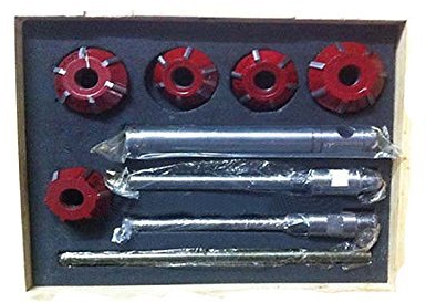 Ventilsitzfräser, Hartmetall, 5 Fräsköpfe, für Oldtimer Auto und Motorräder, 20 und 45 Grad