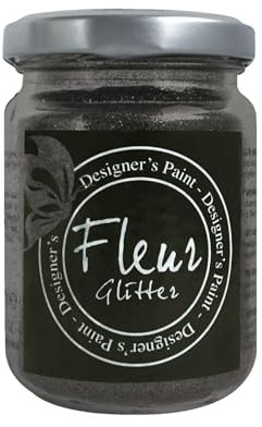 FLEUR DESIGNER'S PAINT | Fleur Glitter In Polvere, 90Gr, Black