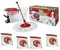 SUPERFIVE ROTOMOP con Pedale Rotante in Microfibra con Secchio ROTO MOP + 4 RICAMBI Inclusi