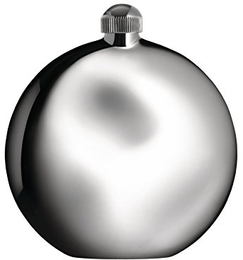 Alessi PG03 Shot Flachmann - Edelstahl 18/10 mit Trichter,10,00 x 3,20 x 11,00 cm, Stahl