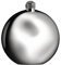 Alessi PG03 Shot Flachmann - Edelstahl 18/10 mit Trichter,10,00 x 3,20 x 11,00 cm, Stahl