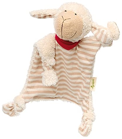 SIGIKID 38885 Schnuffeltuch Schaf Green Mädchen und Jungen Babyspielzeug empfohlen ab Geburt beige, 1 Stück (1er Pack)