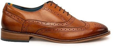 Oswin Hyde Winston Men Brogue Oxford Shoes for Men Perfect for Weddings and Other Formal Events Tan