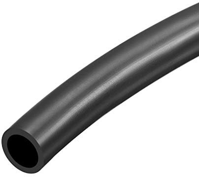 sourcing map Lubricating Oil Hose 8mm ID x 12mm(1/2) OD 3.3ft Rubber Water Hose Tubing Black