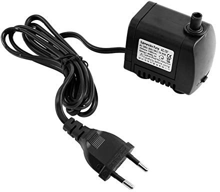 Hffheer Pompa per Acqua sommergibile per Acquario Pompa per Acqua sommergibile elettrica per Acquario Mini Pompa per Acqua per Acquario Rimovibile Lavabile per Acquario Serbatoio per Pesci(EU Plug)