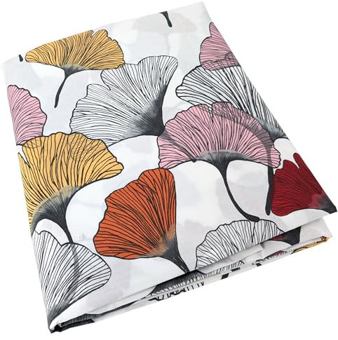 Linnea Housse de Couette 260x240 cm Percale Pur Coton Ginkgo Rose