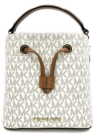 Michael Kors Suri Small Bucket Bag in Vanilla PVC