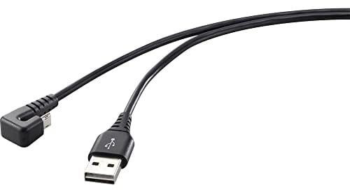 Renkforce USB-Kabel USB 2.0 USB-A Stecker, USB-Micro-B Stecker 1.00 m Schwarz RF-4598342