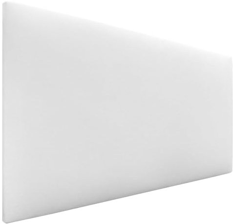 DHOME Cabecero de Polipiel o Tela AQUALINE Liso cabeceros Cabezal tapizado Cama Lujo (Tela Blanco, 110cm (Camas 80/90/105))