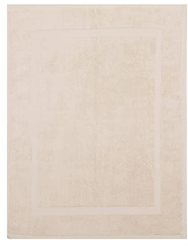 Betz Badvorleger Premium Größe 50x70 cm 100% Baumwolle Badematte Badteppich Duschvorlage Qualität 650 g/m² Farbe Sand