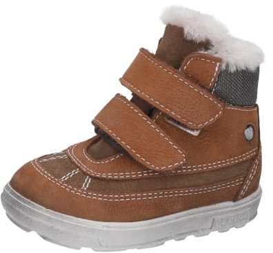 RICOSTA Jungen Stiefel Pedro, Baby und Kleinkinder Lauflernschuhe, Weite: Weit, lose Einlage, Sympatex, wasserdicht, Booties, Curry/Hazel (260), 21 EU