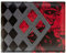 The Dark Knight Joker Harley Quinn Diamants Portefeuille Bi-Fold avec Porte-ID & Porte-Carte, Gris