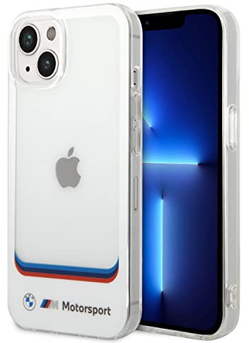 BMW Handyhülle für iPhone 14 Zoll Weiß IML Transparent Case, Anti-Kratzer PC/TPU, bequeme & langlebige Hartschale mit zugänglichen Anschlüssen, Stoßdämpfung & Signatur-Logo