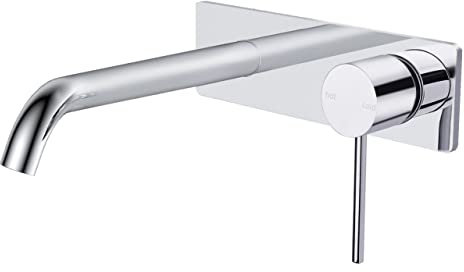 RAK Prima Tech Wall Mounted Basin Mixer Tap with Back Plate - RAKPRT3007