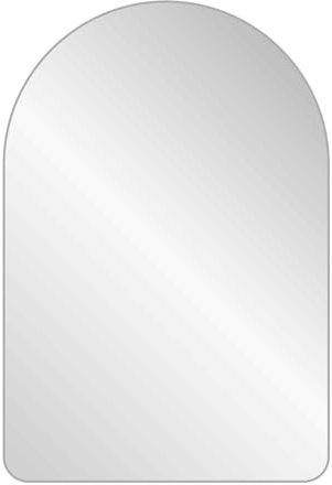 nielsen Arched Wall Mirror 75 x 50 cm – Silver - Aluminium Frame - for Hallway, Bedroom or Living Room – Elegant Modern Home Décor with Hanger