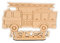 Camion de pompier personnalisé avec un prénom en bois