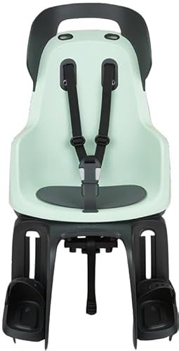 BOBIKE 8012300013 - Fahrradkinderrückbank GO Maxi mit MIK-HD Gepäckträgerhalterung für Fahrräder mit 26“ bis 29“ Laufrädern geeignet für Kinder in Farbe Marshmallow Minze