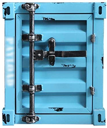 Tresor, feuerfester wasserdichter Tresor Tresor für Retro-Sicherheitstresor Industrieller Windbehälterschrank Multifunktionale Aufbewahrung Eisenblech Nachttisch Seite Schlafzimmer