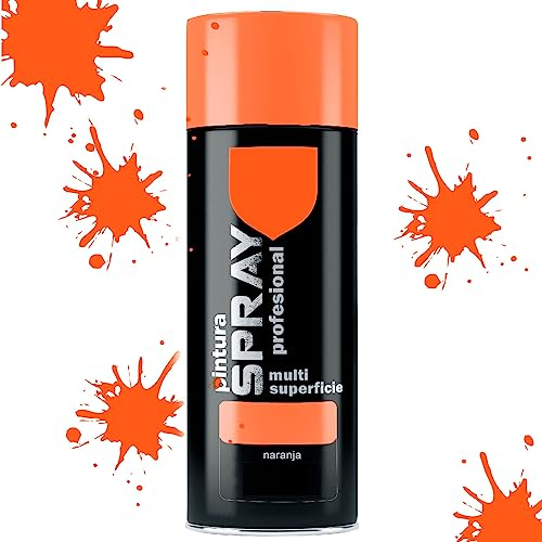 various Pintura Spray Naranja de 400 ml Adecuado para las Superficies de Metal, Madera y Plástico Pack de 1 Unidad