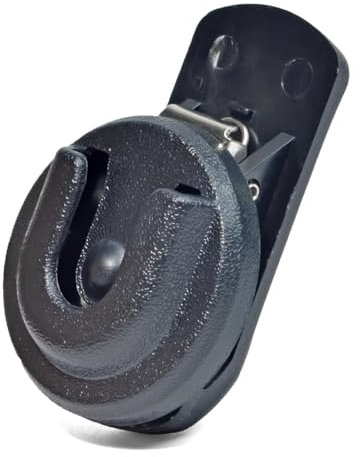 Universal Ham CB Radio Microphone Hanger, Round Knob Mic Holder Mount with Back Clip for Motorola HLN9073B CDM1250 CDM750 GM300 M1225 GM3688 GTX800 Kenwood TK768G TK868G TM471A Two Way Radios