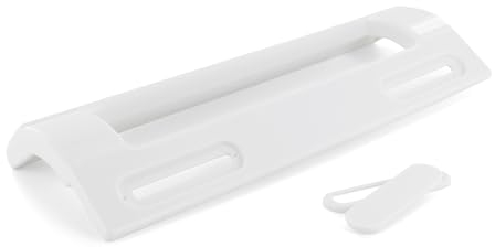 Dekarox Maniglia universale per porta da 10,5 a 16 cm, adattabile per frigoriferi e congelatori da 19,8 cm, in plastica resistente bianca, per AEG Electrolux Bosch Siemens Whirlpool Bauknecht Ignis LG