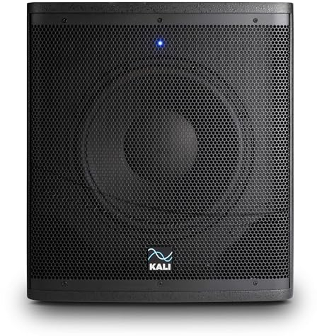 Kali Audio WS-12 V2 Subwoofer (12-Zoll Aktiv-Subwoofer, 1000W Leistung, Bassreflex-Design, professionelle Audiowiedergabe, Robustes MDF-Gehäuse, vielseitige Anschlüsse), Schwarz