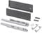 Emuca - Schubladen-Kit für Küche und Bad mit 3D-Regelung, Höhe 178mm, Tiefe 500mm, 40 Kg, sanftes Schließen, Panels nicht enthalten, Stahl, Anthrazitgrau