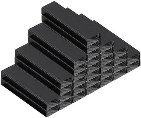 PATIKIL Heftklammern für Tacker, 2er Pack 26/6 Standard 1/4 Zoll Länge Heftklammern für Büromaterial, Schwarz