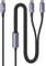 enablink Cable de Carga Multi USB C, 2 en 1 60W+12W Multi Cable de Carga rápida, USB C Cable de Carga 3 A de nailon, Compatible con Teléfono 16/15 / 15 Pro Max/Galaxy S22 / Tabletas, 1.2M