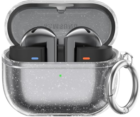 AhaStyle Clear Case for Samsung Galaxy Buds 3 FE/Galaxy Buds3 Pro/Buds 3 | Anti-Yellowing, Soft TPU, Supports Wireless Charging, Protective Covers Skin Compatible with Samsung Galaxy Buds3 Series