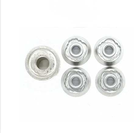 4 x M8 Fits TentBox/Roof Tent - Anti-Theft HIGH Security Nuts Tamperproof Lock Nut Set
