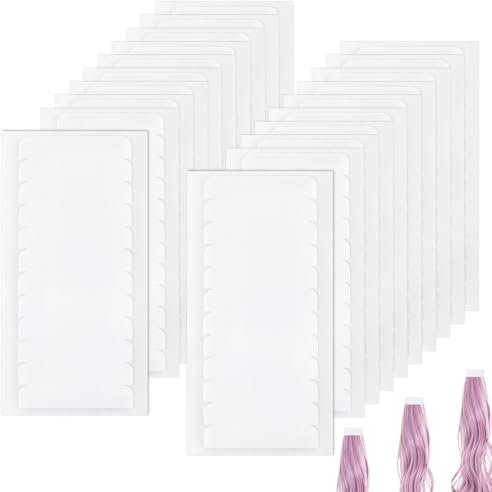 240 Stück Haar Klebeband Ersatztapes Klebestreifen Weiß für Haarverlängerungen Alternative für Perücken Klebestreifen Extensions Ersatzband Klebriges Echthaar Spitzenperücken Tape kleber Extensions