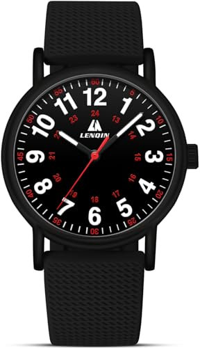 LN LENQIN Herren Uhr Uhren Herren Damenuhr wasserdichte Armbanduhr Analoge Quarz Uhren Leicht Lesbares Zifferblatt Krankenschwesteruhr für Medizinisches Fachpersonal, Studenten