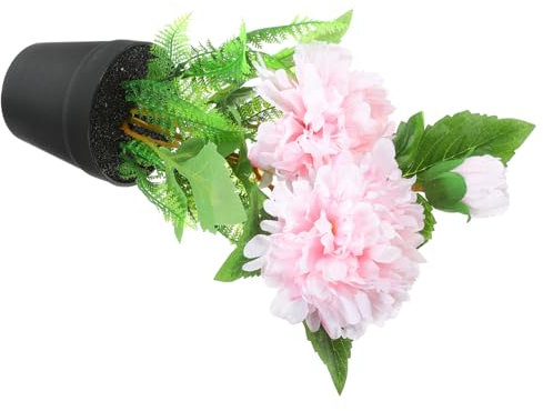 Levemolo Künstliche Pfingstrose Topf Lebensnahe Bonsai-Dekoration Für Innenräume Pflegeleichte Kunstpflanze Mit Vividem Aussehen Für Schreibtisch Und