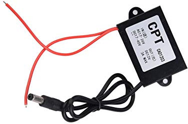 AC-DC 24V to 12V 3A Power Supply Adapter for Security Camera, 24V to 12V Converter for CCTV Systems, Stable AC to DC Power Supply