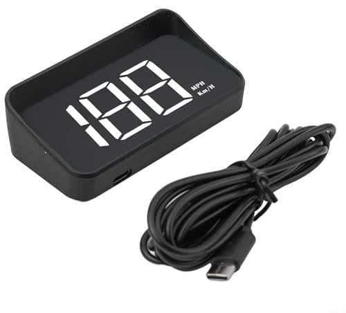 HpLive M2 GPS Speedometer,,Auto Heads Up Display GPS Geschwindigkeitsmesser KMH Digital HUD Windschutzscheibe Projektor for All Vehicles(KM/H)