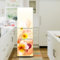 Refrigerator Stickers, Fridge Sticker Full Covering Door Fridge Covers Decor, Freezer Skins Wall Stickers for Kitchen Decal, Yellow Pink Flower(S: 60x150 cm)