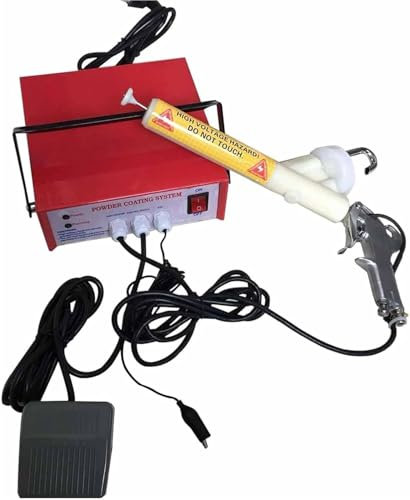 FJYAWEN Electrostatic Powder Coating Gun, Powder Coating Gun, Portable Powder Coating Gun Paint Spray Gun with Spray Gun