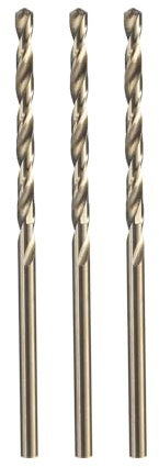 QUARKZMAN 3 Stück Metallbohrer, Ø 2,4 mm M35 HSS Spiralbohrer | Edelstahlbohrer für Metall, Stahl, Aluminium, Kunststoff, Holz