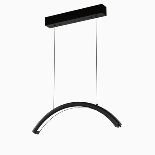 GREFAR Chandelier,Arc Chandelier Dimmable Aluminum Hanging Light Fixture Half Circle Chandelier,with Remote Control Adjustable Height Cosmetic lamp for Beauty and Nail Salon Dining Room Bar